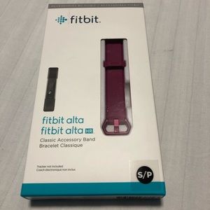 New Fitbit Alta HR Classic Accessory Band Fucshia Size Small